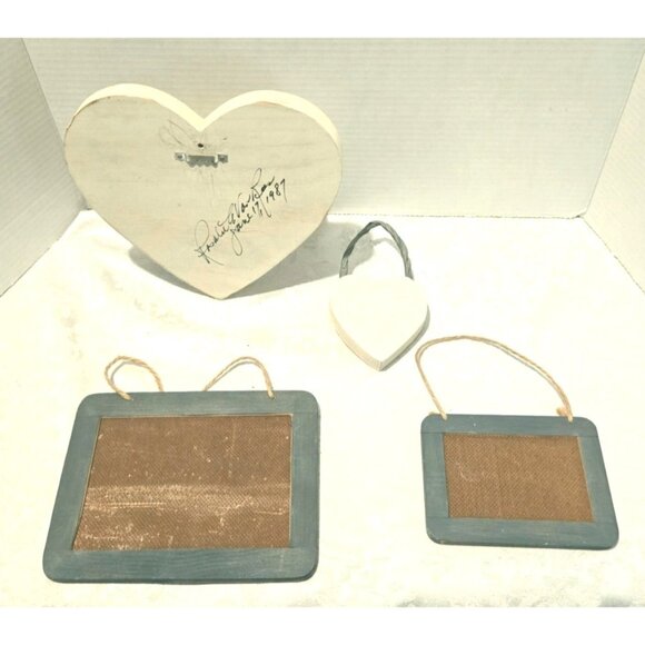 Vintage 1987 Baby Nursery 4 pc HOME INTERIORS Picture Set Signed Handmade Woodwo - Picture 6 of 7